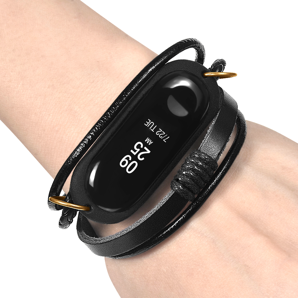 Leather-Woven-Bracelet-Watch-Band-Replacement-with-TPU-Case-Cover-for-Xiaomi-Miband-3-1326628