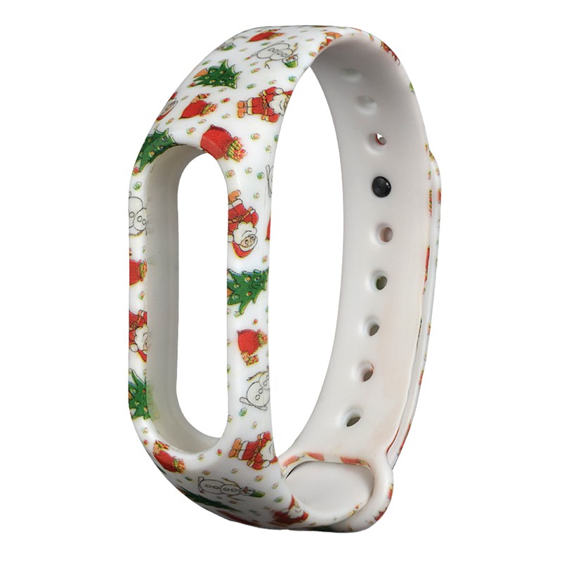 Replacemet-Christmas-Tree-Snowman-Santa-Claus-Pattern-Watch-Strap-for-XIAOMI-MIband-2-1212633