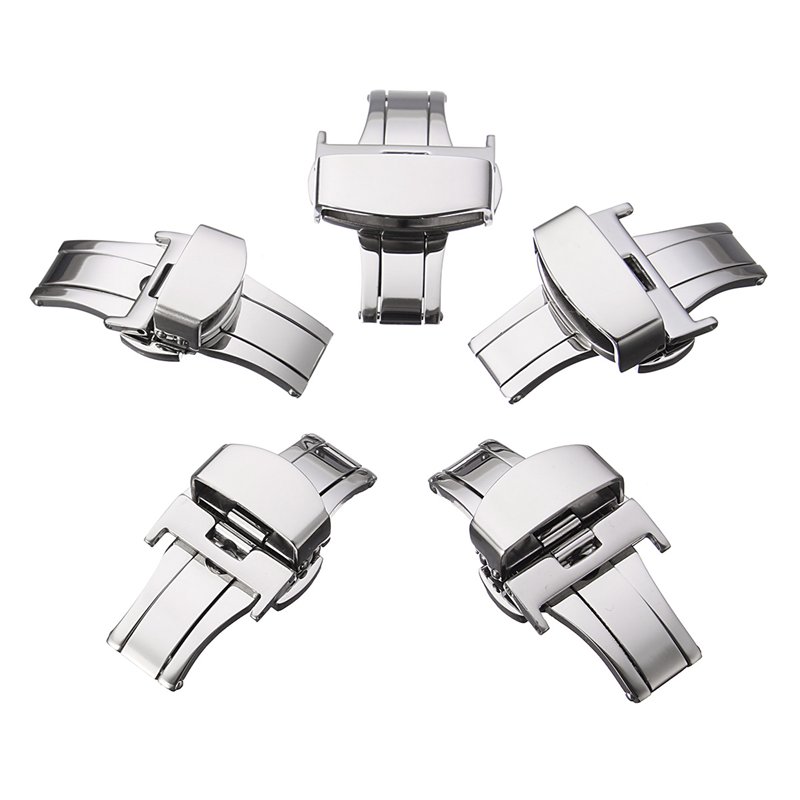 Stainless-Steel-Butterfly-Push-Button-Deployment-Watch-Band-Buckle-Clasp-Band-1233957