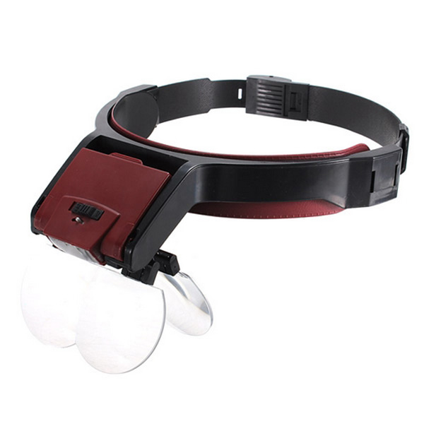 Detachable-4-Glass-Lens-35x-Loop-Head-Band-VISOR-LED-Light-Magnifying-49982