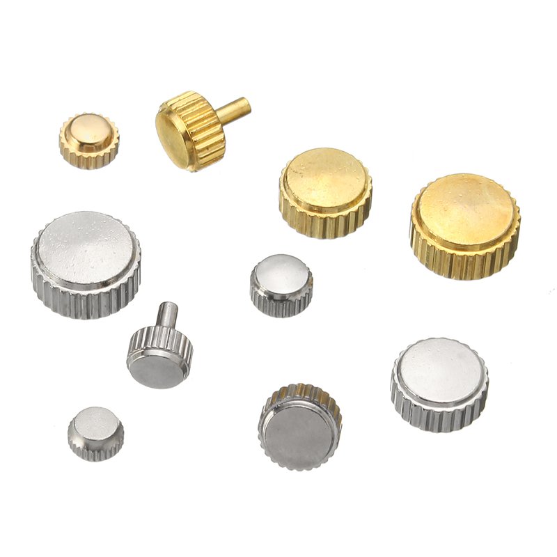 150pcs-Mixed-Silver-Gold-Watch-Crown-Watch-Accessories-Parts-10-Size-Assortment-Set-1261803