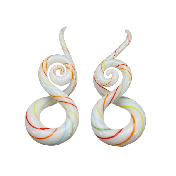 5mm-12mm-1-Pair-Twist-Pyrex-Glass-Ear-Gauges-Taper-Plugs-Stretcher-Expander-994888