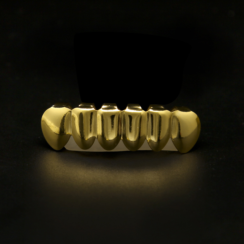 Gold-Plated-Teeth-Maple-Leaf-Top-amp-Bottom-Mouth-Grillz-Caps-1124868