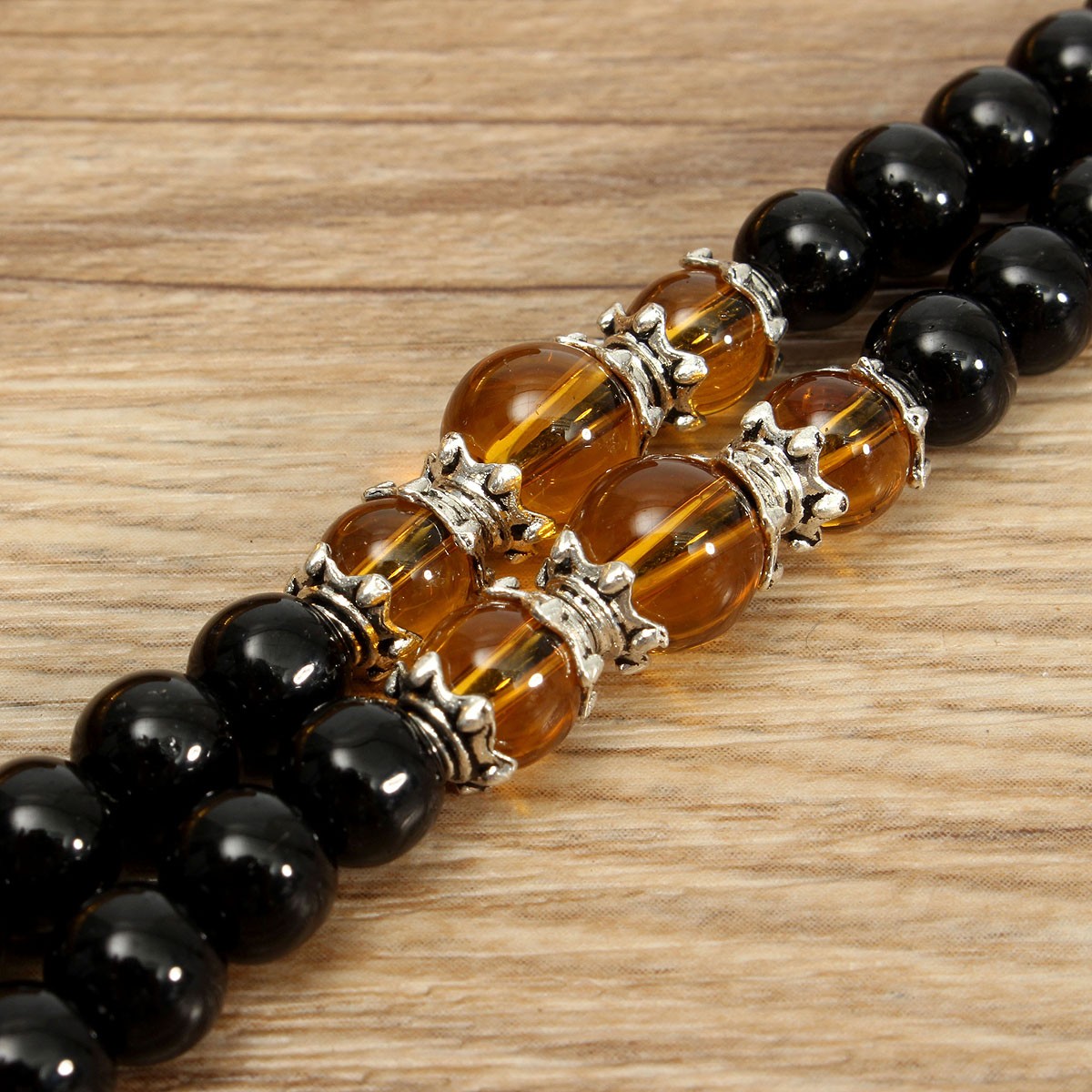 108Pcs-Unisex-6mm-Black-Glaze-Artificial-Obsidian-Buddhist-Prayer-Beads-Bracelet-Jewelry-1053388
