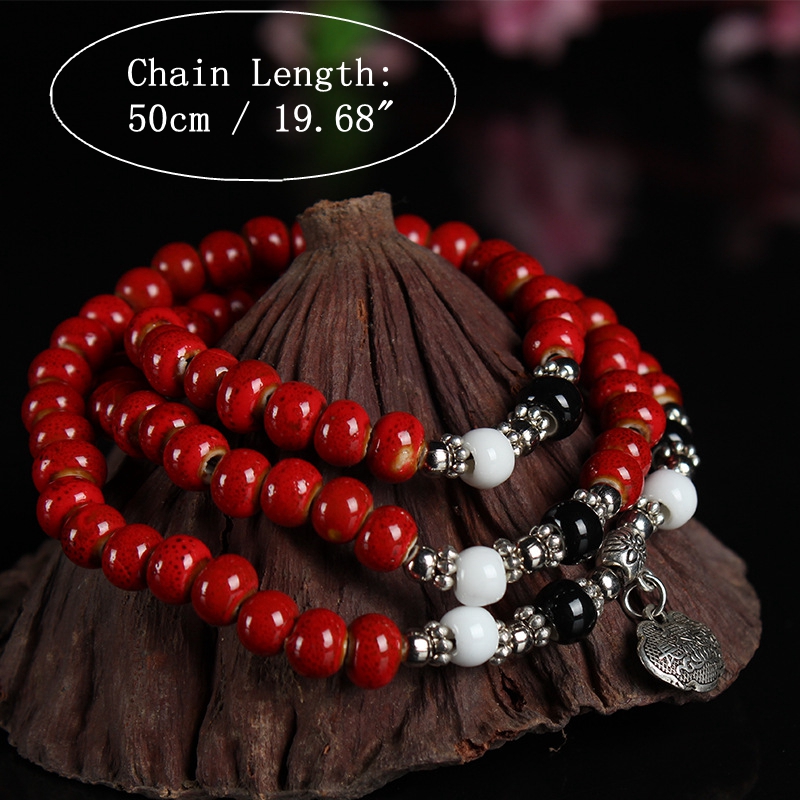 108pcs-Tibetan-Buddhist-Handmade-Ceramic-Beads-Multilayer-Bracelet-1255485