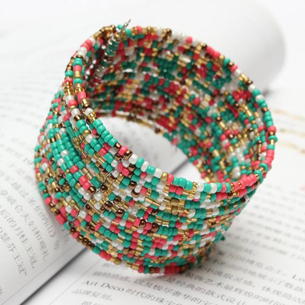 Bohemia-Handmade-Multilayer-Circle-Charm-Beads-Bracelet-Bangle-965887