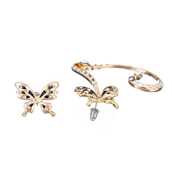 18K-Gold-Plated-Rhinestone-Butterfly-Ear-Clip-Stud-Earrings-Jewelry-923556