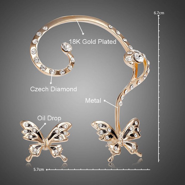 18K-Gold-Plated-Rhinestone-Butterfly-Ear-Clip-Stud-Earrings-Jewelry-923556