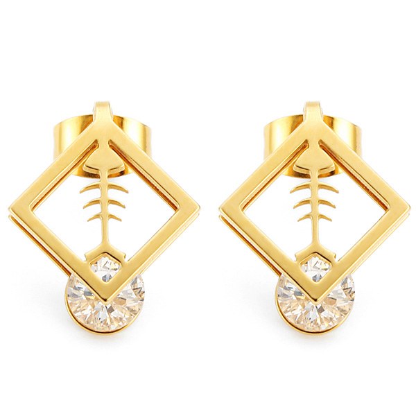 1pc-Square-Fish-Bone-Zircon-Crystal-Stud-Earrings-Gold-Silver-Plated-952749