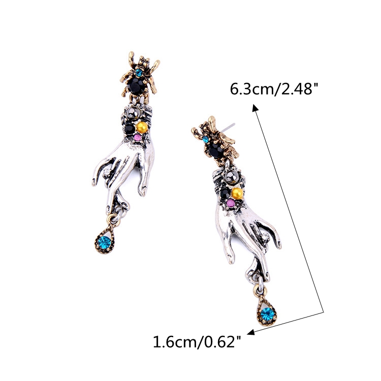Retro-Magic-Hands-Spider-Drop-Crystal-Silver-Dangle-Earring-Gift-for-Women-1241274