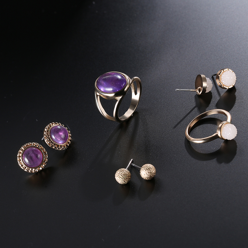 5-Pcs-of-Gold-Silver-Plated-Gem-Rings-Crystal-Earrings-Jewelry-Set-1147519