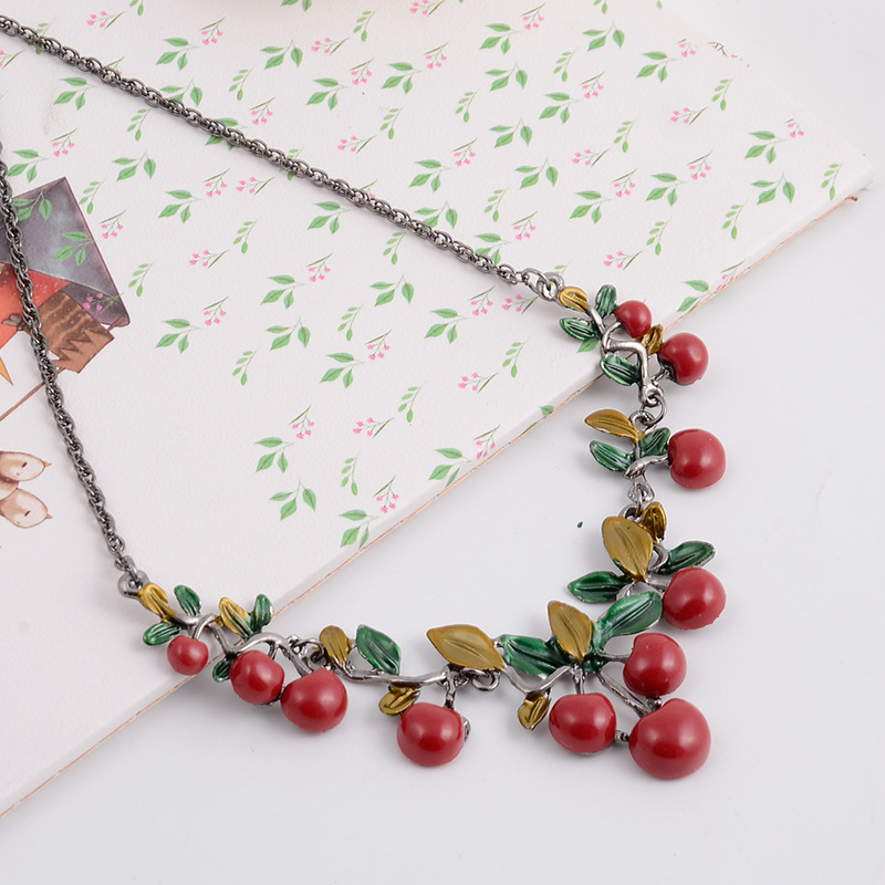 Sweet-Red-Cherry-Earrings-Necklace-Jewelry-Sets-Tassel-chandelier-Earrings-Gift-for-Women-1321955