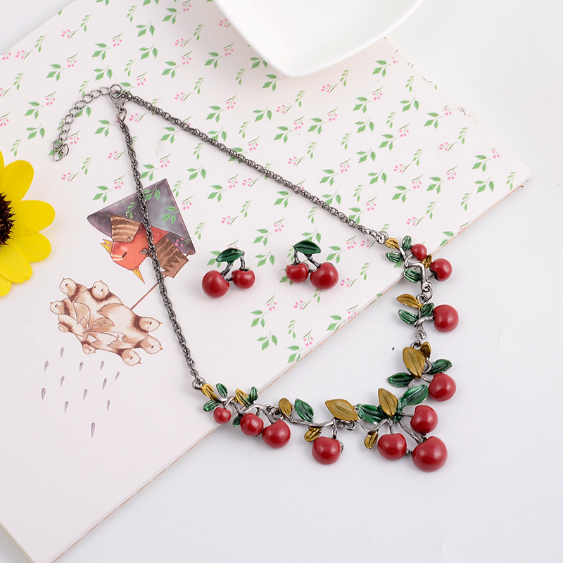 Sweet-Red-Cherry-Earrings-Necklace-Jewelry-Sets-Tassel-chandelier-Earrings-Gift-for-Women-1321955