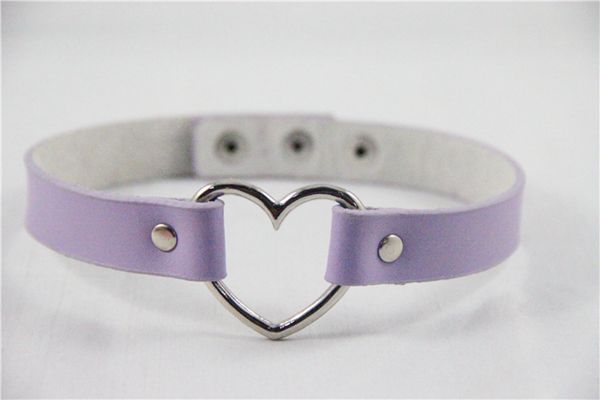 1CM-Width-Punk-Gothic-Metal-Heart-Leather-Choker-Collar-Necklace-Only-for-Wholesale-1056987