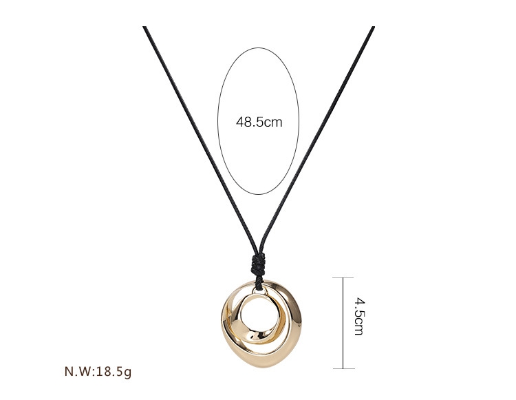 Alloy-Necklace-Double-Circle-Personality-Simple-Fashion-Pendant-for-Women-1267410