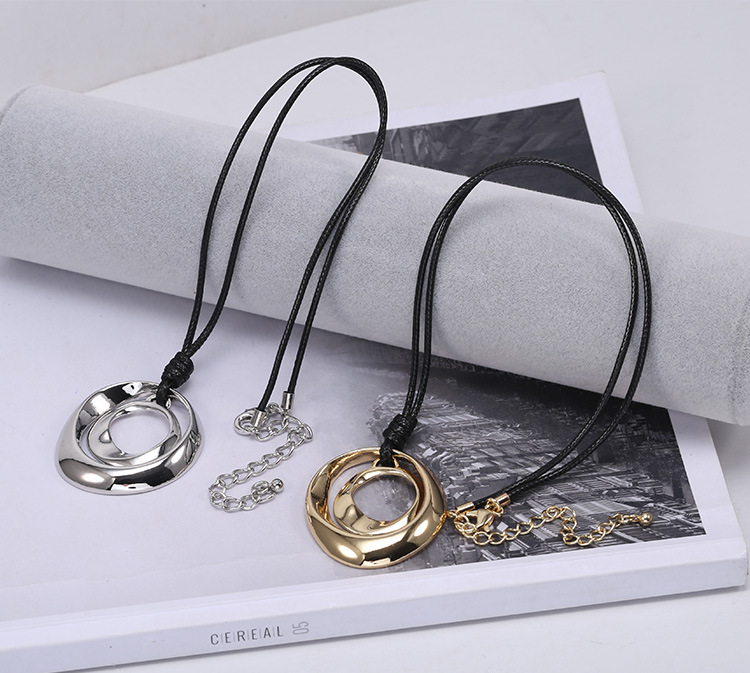 Alloy-Necklace-Double-Circle-Personality-Simple-Fashion-Pendant-for-Women-1267410