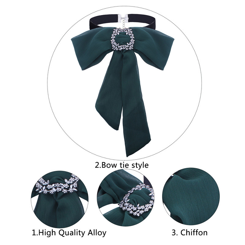 Choker-Necklace-Accessories-Chiffon-Bow-Decorative-Necklace-Shirt-Outside-Collar-for-Women-1257182