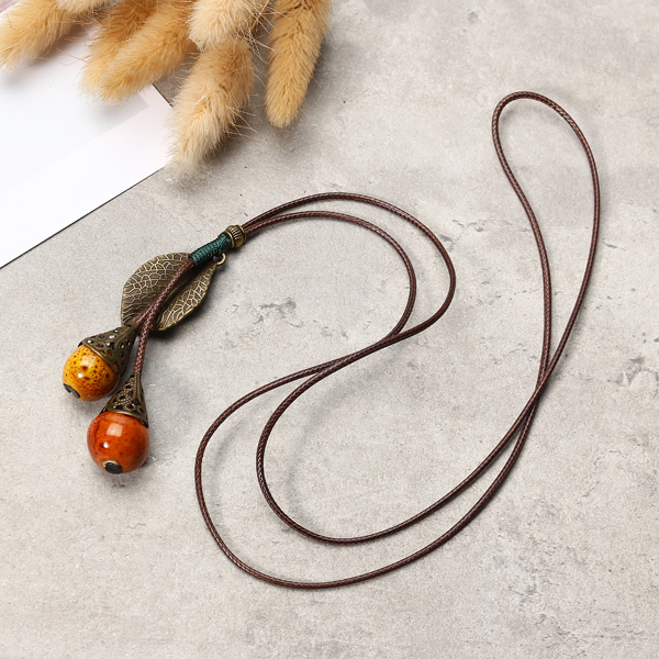 Handmade-Ceramic-Colorful-Beads-Ball-Leaf-Leather-Rope-Vintage-Long-Necklace-for-Women-1240890