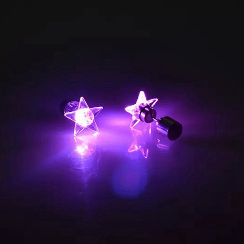 1-Pair-Attractive-LED-Earrings-Light-Up-Star-Glowing-Charm-Ear-Stud-Women-Christmas-Gift-1225371