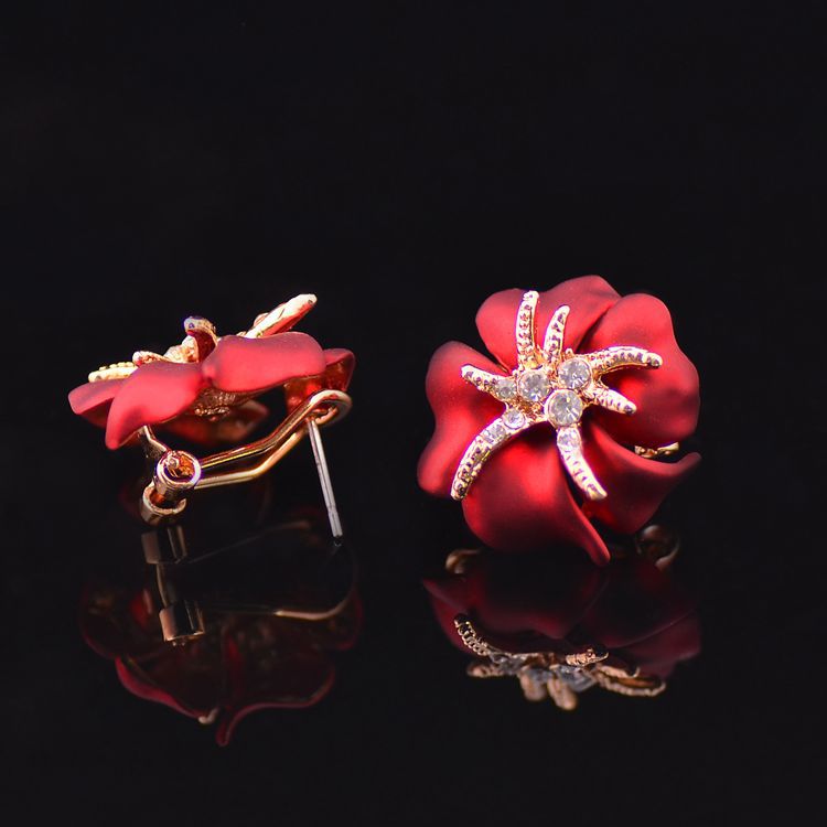 1-Pair-Elegant-Brilliant-Blue-Red-Blooming-Flowers-Golden-Rhinestones-Stud-Earrings-1266726