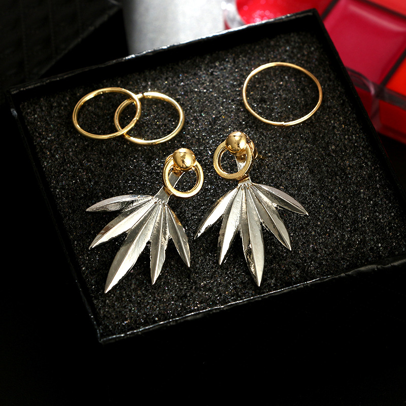 5Pcs-Leaf-Geometric-Earring-Set-Gold-Rings-Ear-Clip-Jewelry-Gift-for-Girls-Women-1315773