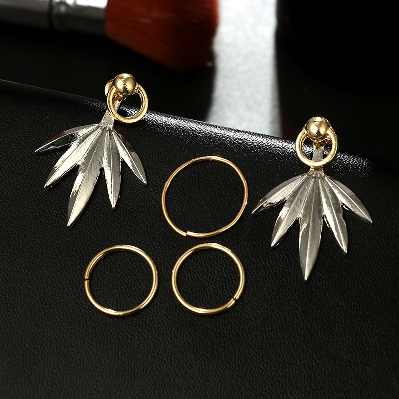 5Pcs-Leaf-Geometric-Earring-Set-Gold-Rings-Ear-Clip-Jewelry-Gift-for-Girls-Women-1315773