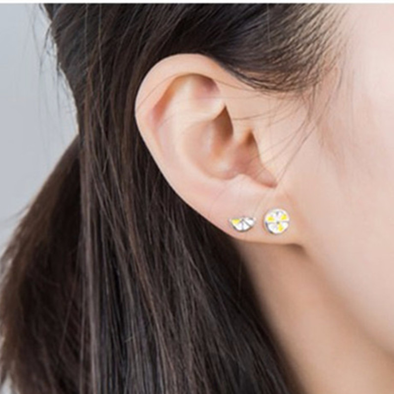 Cute-Fresh-Lemon-Stud-Earring-925-Sterling-Silver-Asymmetric-Womens-Piercing-Fruit-Earring-1289578