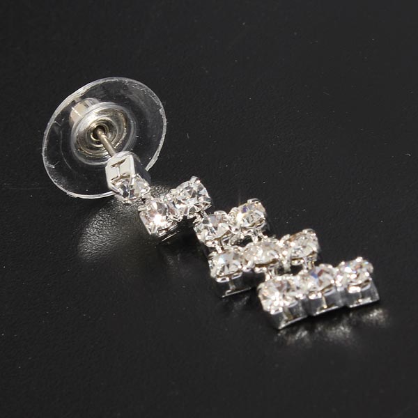 Bridal-Square-Crystal-Thick-Chain-Necklace-Earrings-Jewelry-Set-White-88551