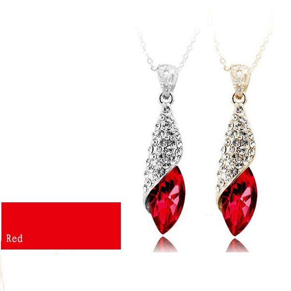 Trendy-Silver-Red-Crystal-Teardrop-Necklace-For-Women-47892