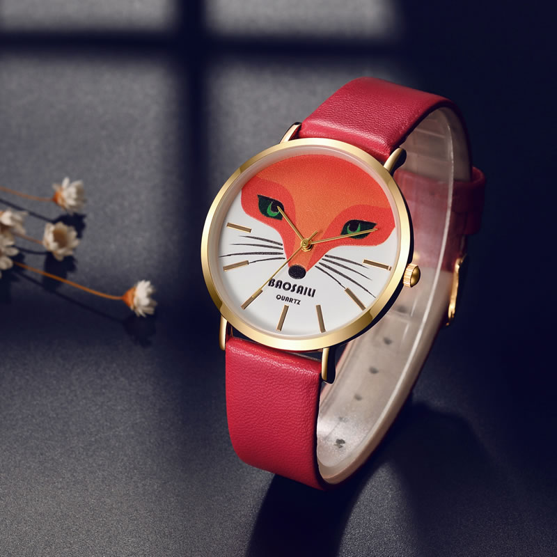 BAOSAILI-BS1009-Fox-Animal-Wrist-Watch-Genuine-Leather-Strap-Quartz-Watch-1238054