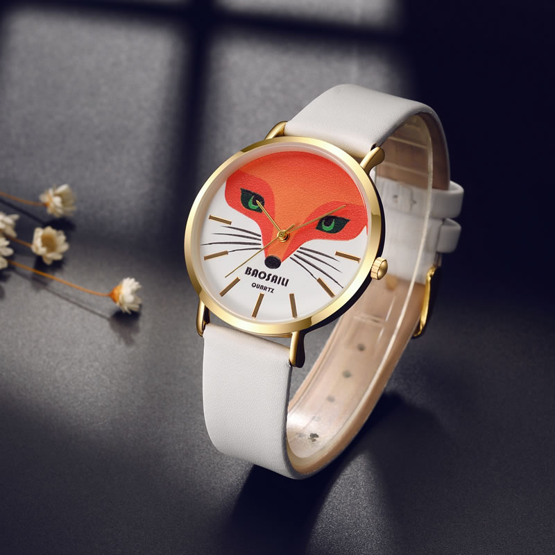 BAOSAILI-BS1009-Fox-Animal-Wrist-Watch-Genuine-Leather-Strap-Quartz-Watch-1238054