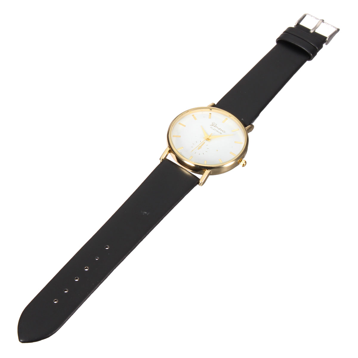 Casual-Simple-Face-Gold-Case-PU-Leather-Men-Women-Wrist-Watch-984243