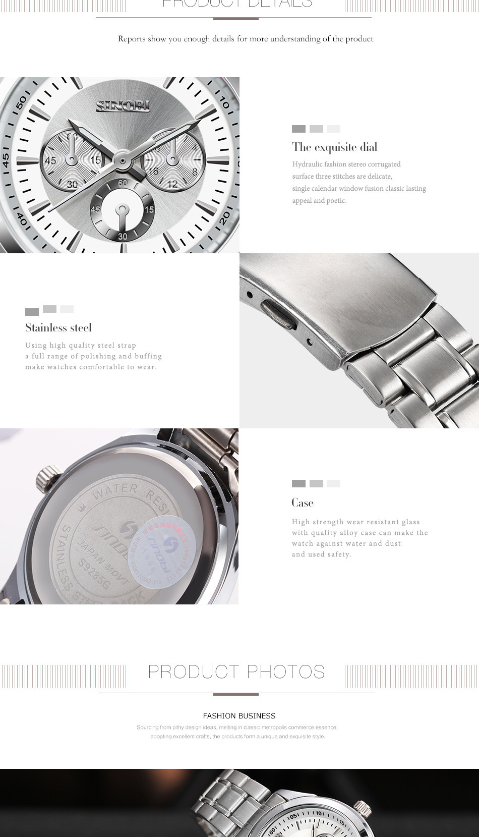 SINOBI-9285-Elegant--Women-Wrist-Watch-Silver-Case-Stainless-Steel-Strap-Quartz-Watches-1246675