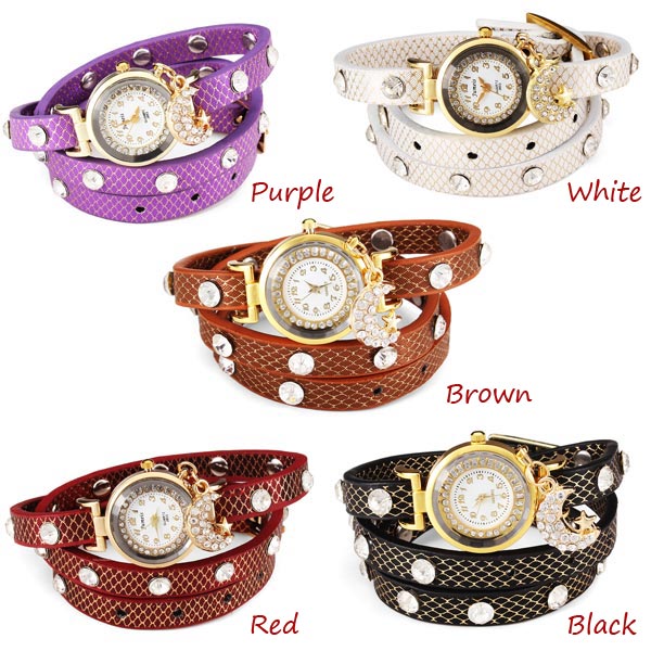 Moon-Star-Crystal-Rhinestone-Women-Bracelet-Leather-Quartz-Watch-923472