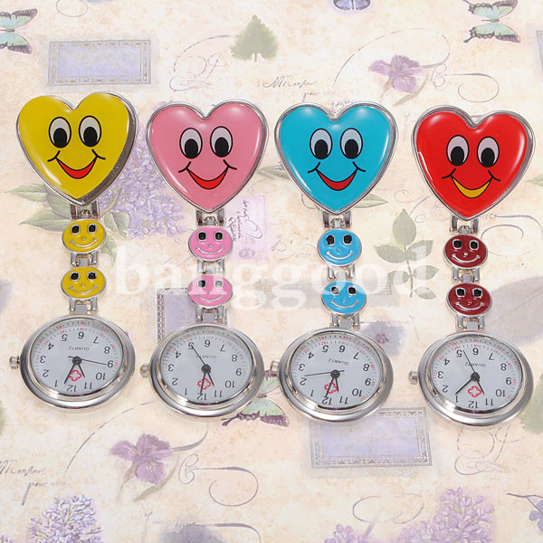 Cartoon-Heart-Smile-Face-Nurse-Watch-Clip-On-Fob-Brooch-Hanging-Pocket-Watch-1270460