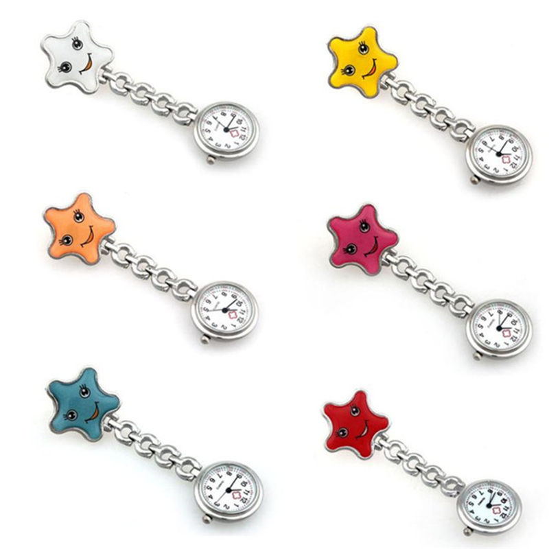 Women-Cartoon-Sea-Star-Shape-Smiley-Face-Nurse-Watch-Colorful-Pocket-Watch-1279544