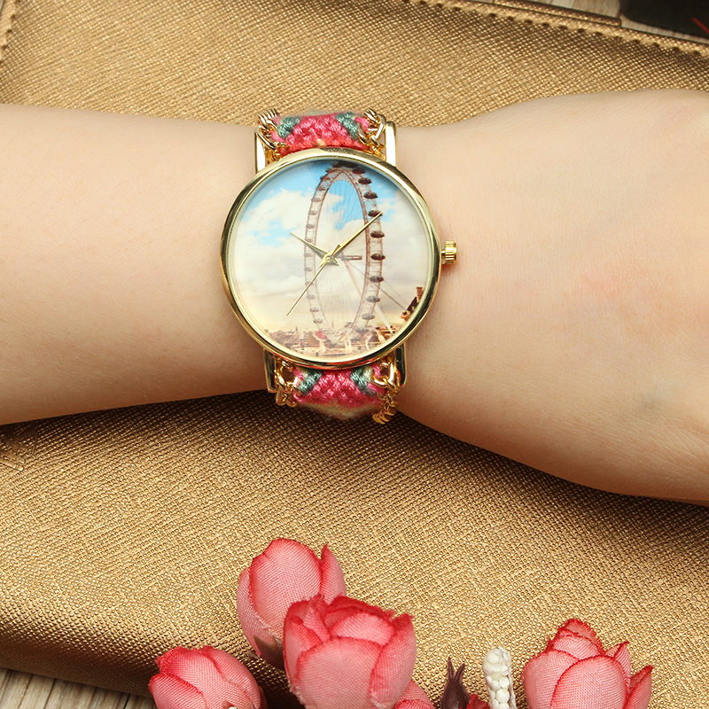 Custom-Folk-Style-Women-Watch-Ferris-Wheel-Alloy-Case-Knitted-Fabric-Strap-Casual-Retro-Quartz-Wrist-1159851