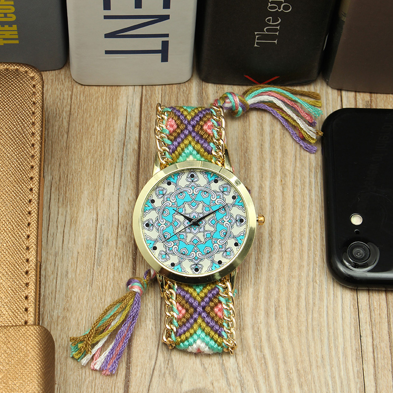 Custom-Folk-Women-Watch-Kaleidoscope-Pattern-Alloy-Case-Casual-Retro-Quartz-Wrist-Watch-1159856