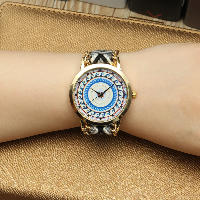 Custom-Folk-Women-Watch-Kaleidoscope-Pattern-Alloy-Case-Casual-Retro-Quartz-Wrist-Watch-1159856