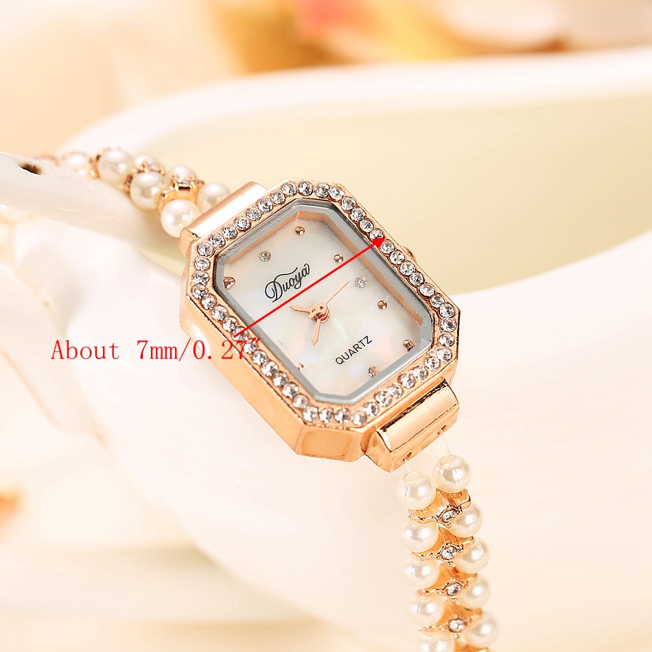 DUOYA-Women-Pearl-Bracelet-Round-Square-Crystal-Case-Quartz-Watch-1410186