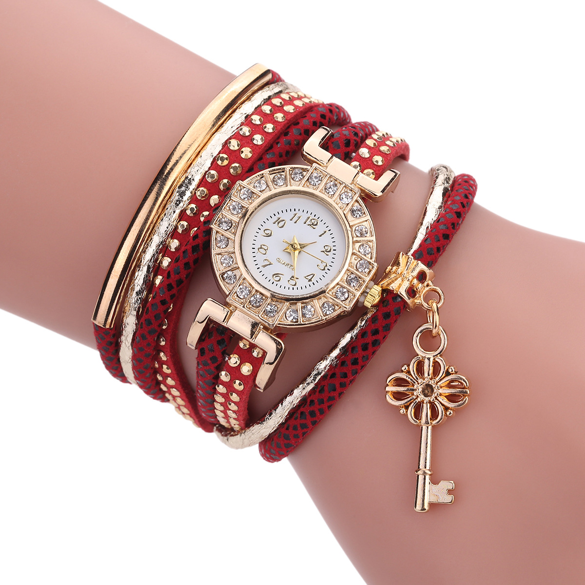 Fashion-Ladies-Dress-Luxury-Key-Bracelet-Vintage-Women-Quartz-Watch-1273834