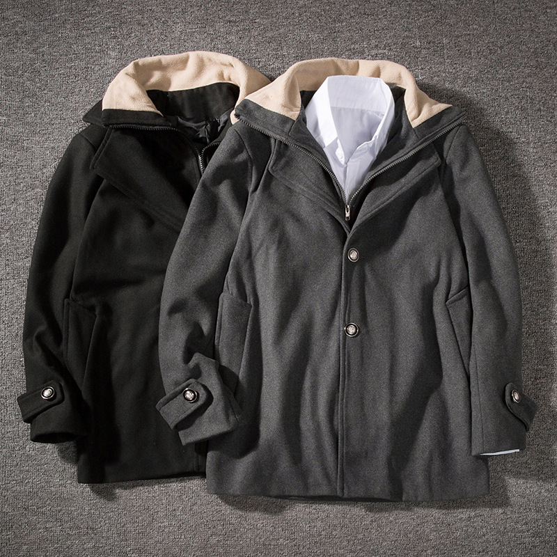 Mens-Casual-Woollen-Contrast-Color-Collar-Double-Placket-Coats-1394790