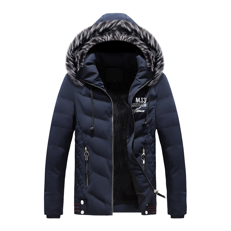 Mens-Hooded-Down-Cotton-Padded-Solid-Color-Jacket-Winter-Thick-Warm-Short-Parka-1362904