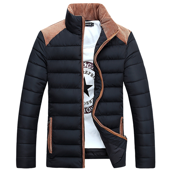 Mens-Stand-Collar-Coat-Fashion-Casual-Slim-Fit-Stitching-Polyester-Thick-Jacket-1097649