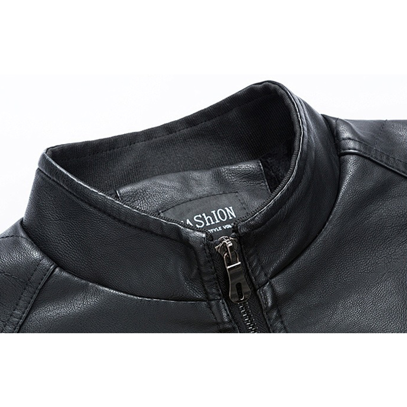 Men-Zipper-Dual-Pockets-Stand-Collar-Leather-Jacket-1419730