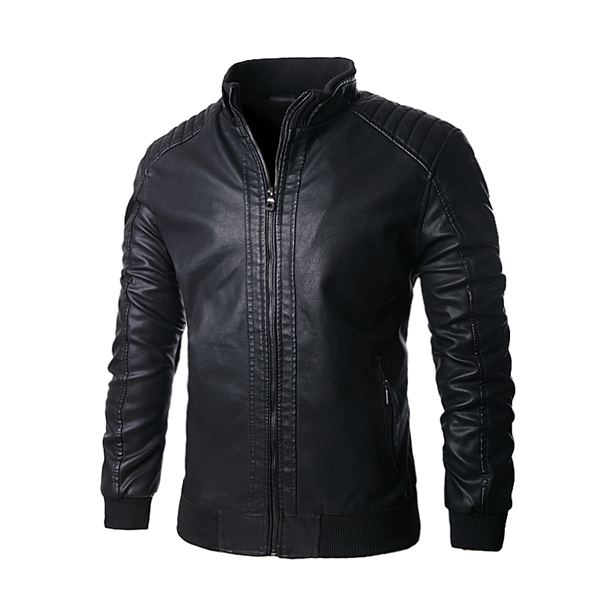 Motorcycle-PU-Leather-Jacket-Mens-Black-Lining-Stand-Collar-Zipper-Warm-Outwear-995481