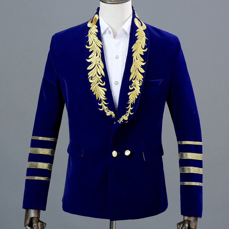 Men-Single-Button-Gold-Embroidery-Gentleman-England-Style-Casual-Slim-Fit-Suits-Blazers-1381119
