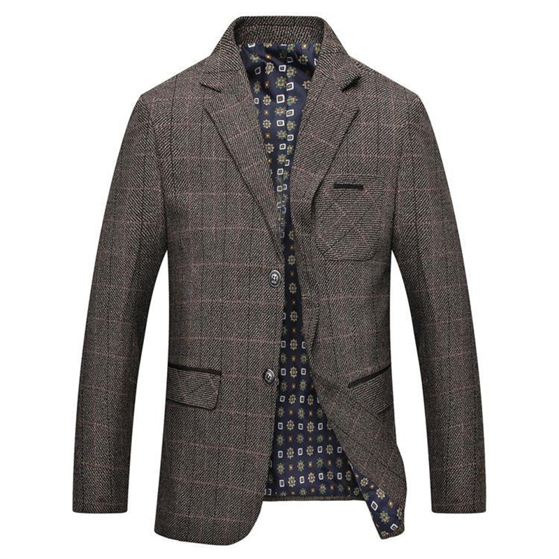 Mens-Autumn-Plaid-Printing-Fit-Casual-Business-Blazers-Coats-1339797