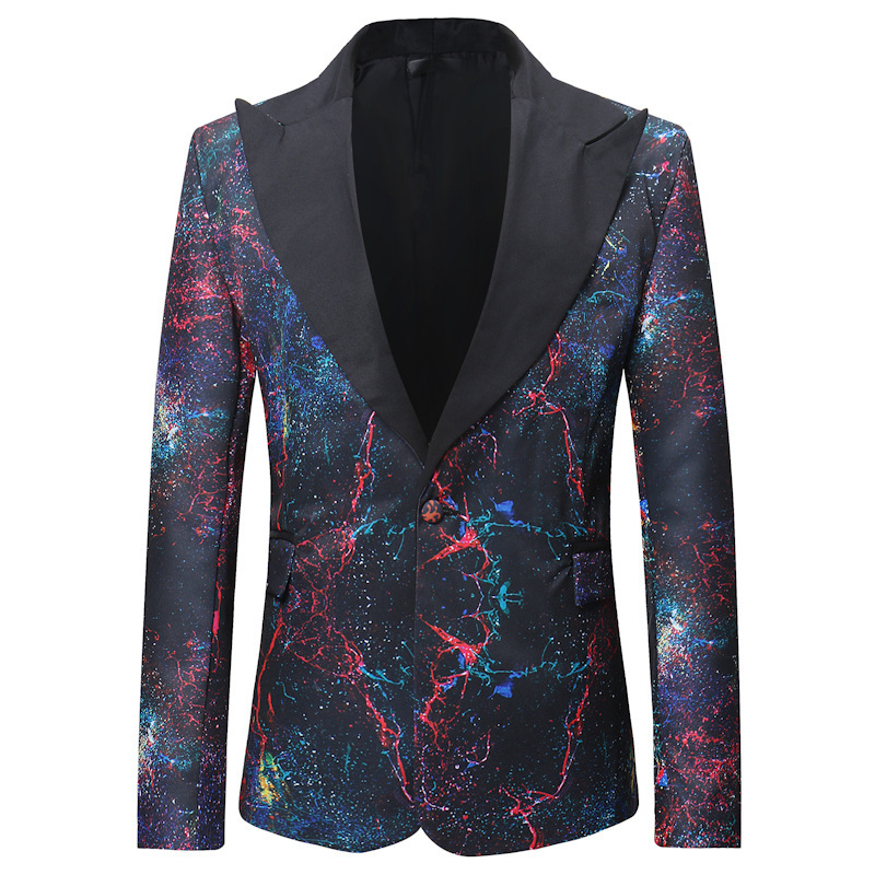 Mens-Casual-Fashion-Printing-Polyester-Pockets-One-Button-Suits-1369009
