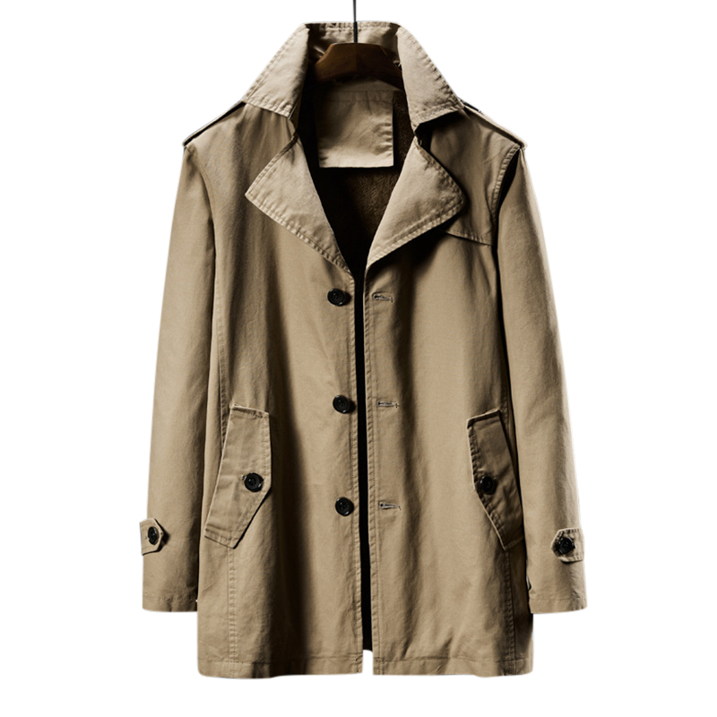 Mens-Casual-Business-Classic-Mid-long-Thick-Fleece-Epaulette-Solid-Color-Trench-Coat-1366548